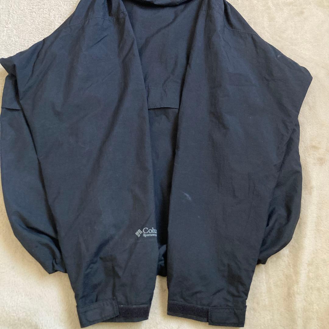 90s コロンビア ナイロンジャケット ドローコード ダブルジップ