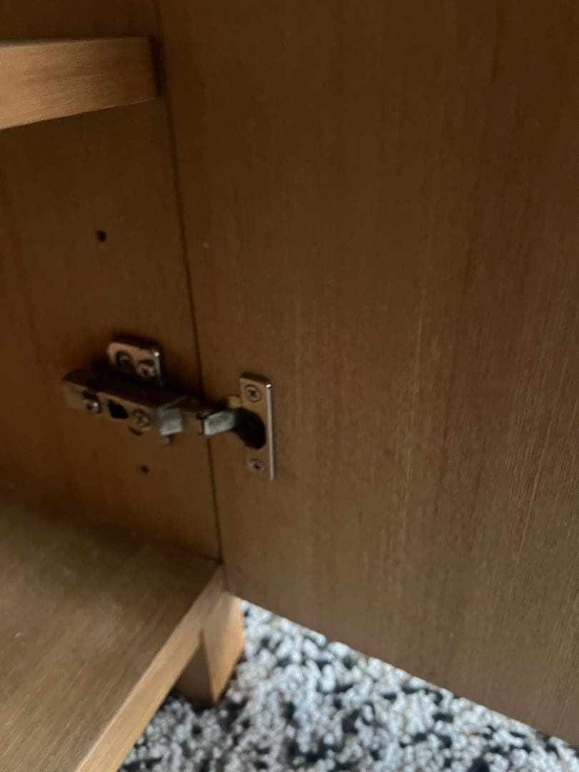 無印　木製ガラスキャビネット　廃盤品