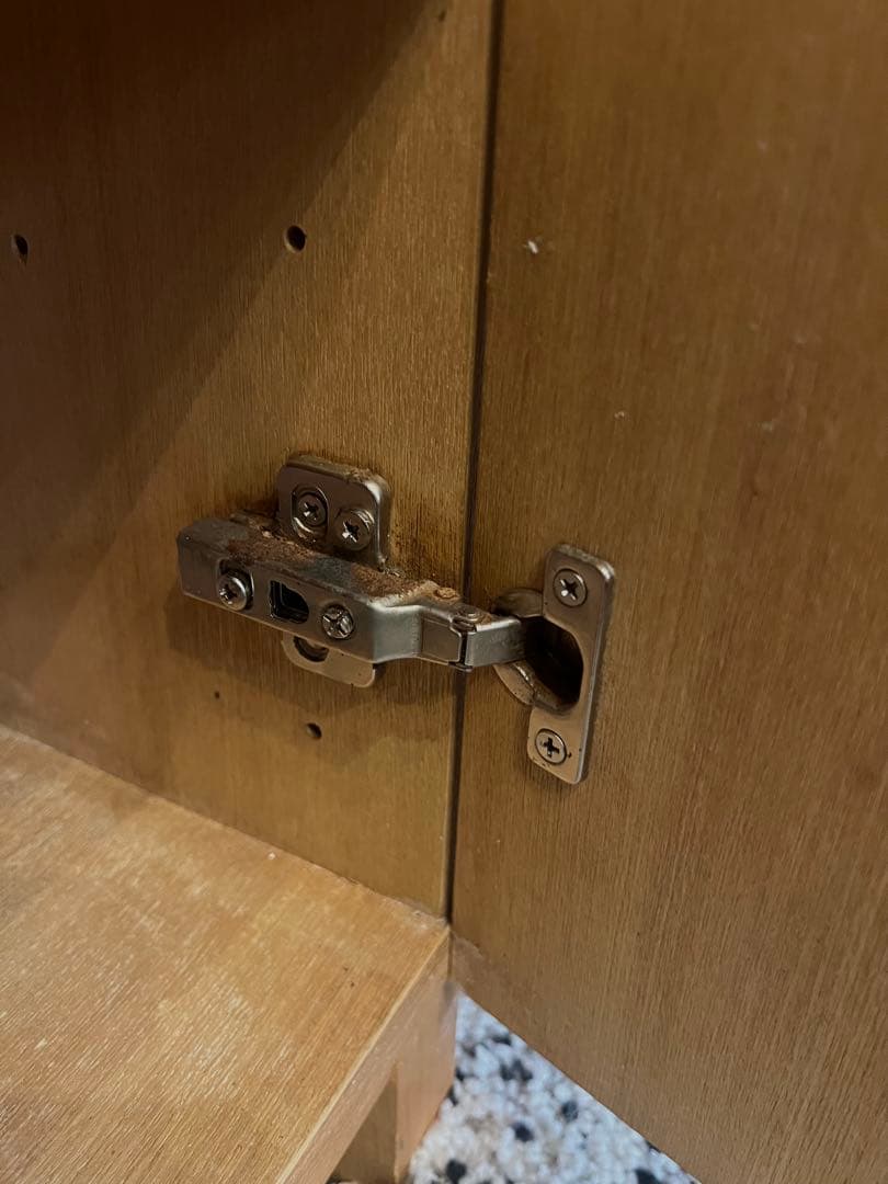 無印　木製ガラスキャビネット　廃盤品