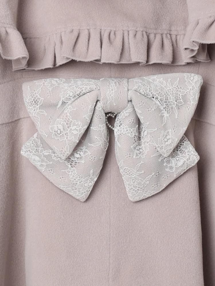 [NOEMIE]新品ケープフリルドーリーフレアコート