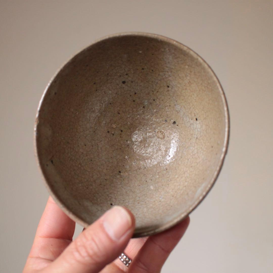 萩 灰釉 茶碗 茶道具 古道具 アンティーク 萩焼