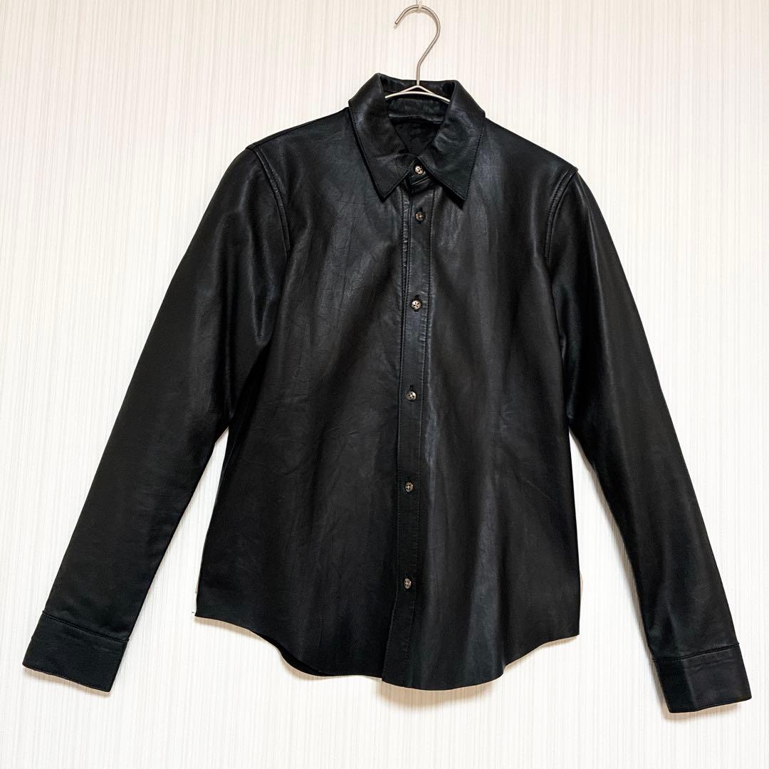 ✨希少デザイン✨エディション　極上上質なラムレザーシャツ　ライナー付き