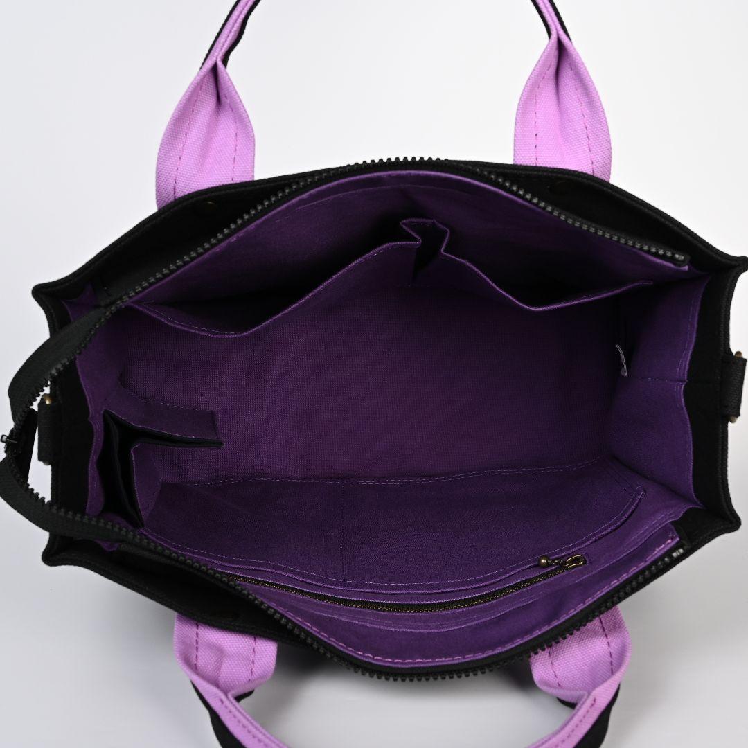 [みゅう]8号/11号×旧倉敷帆布×8番糸 スクエアトートバッグ特大