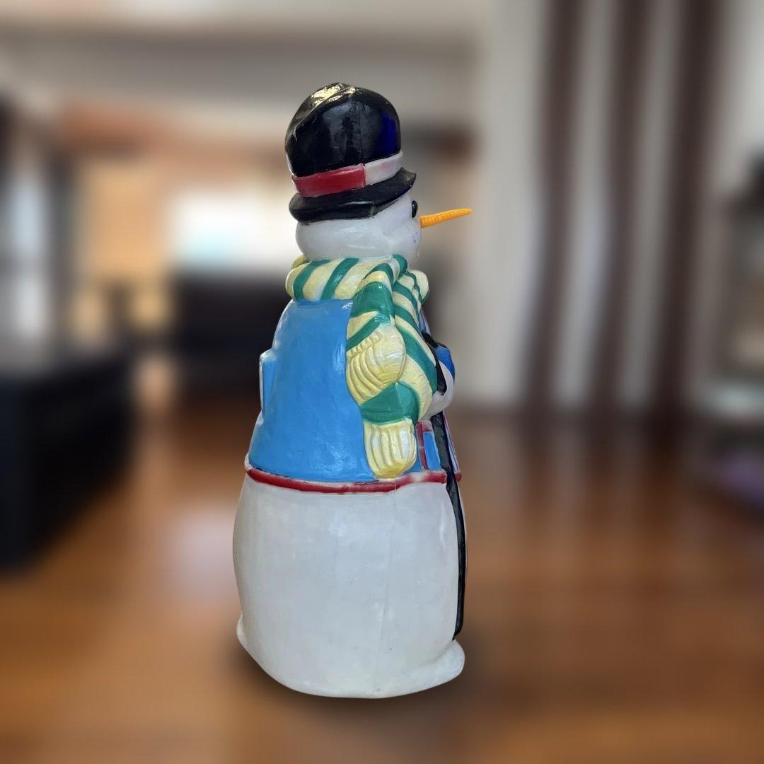 光る雪だるまの装飾　高い1050cm