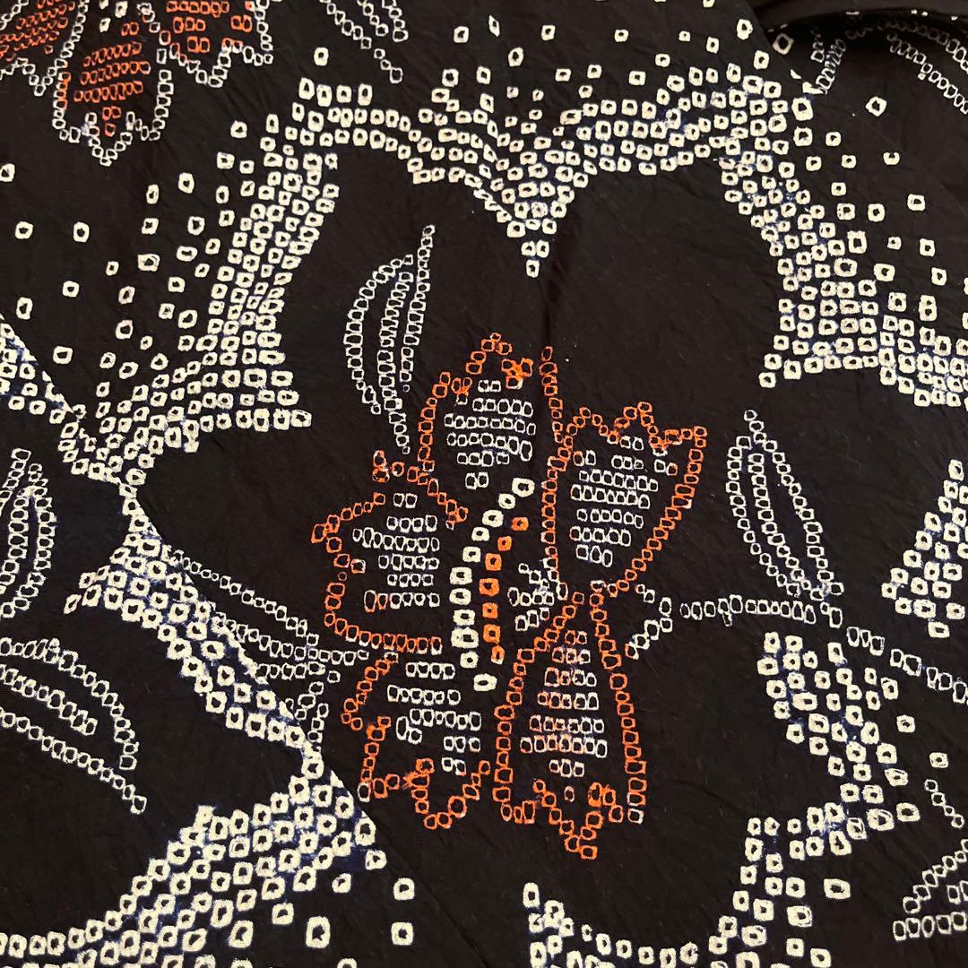 専用　有松鳴海絞り 黒　極美品