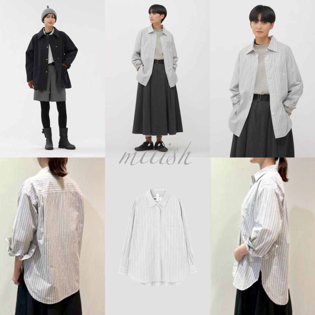 2025今季新作 マーガレットハウエル ストライプコットンシャツ カタログ掲載