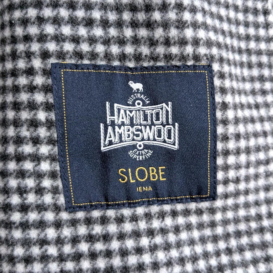 良品 SLOBE IENA HAMILTON ダブルフェイスウールショートコート