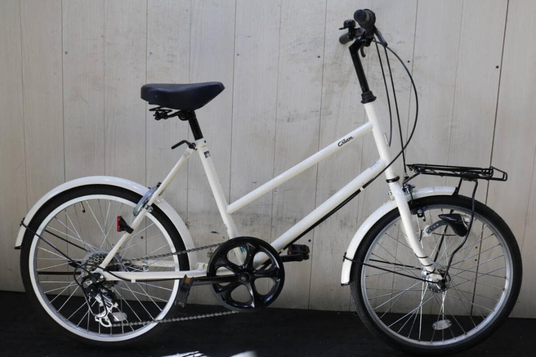 あさひ製CREAM 20型６速 420mm AUTO LED仕様minivelo