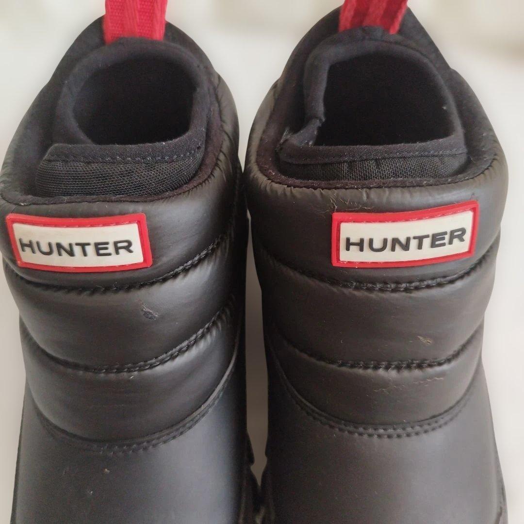 HUNTER インシュレイティドスノーアンクルブーツ　ショートスノーブーツ 24