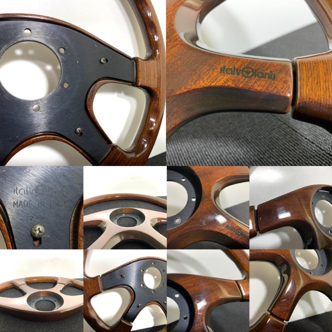 イタルボランテ ドルチェ ウッドステアリング 36.5パイ 99年製 美品