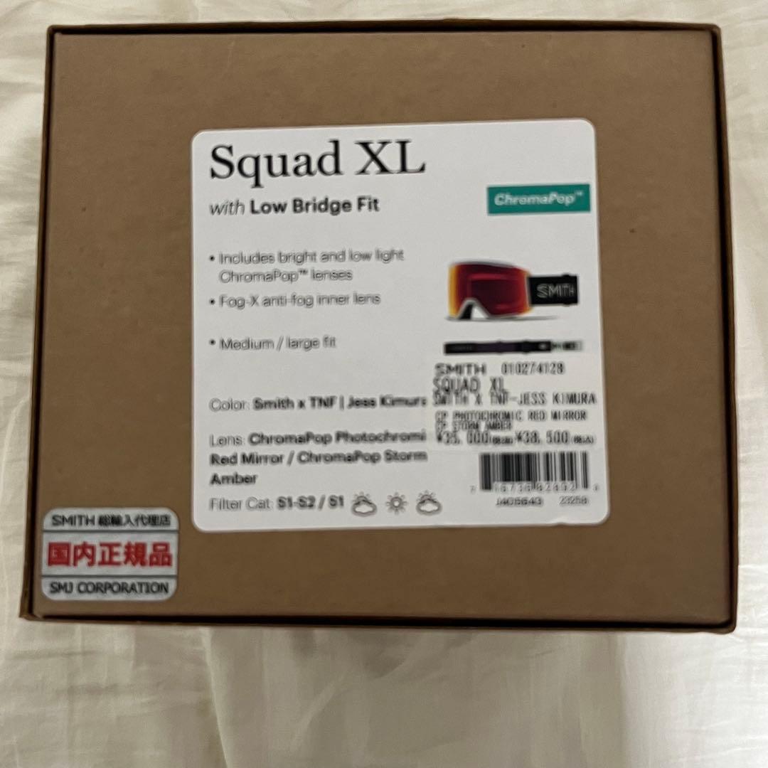 （新品未使用）スキーゴーグル smith Squad XL ノースフェイスコラボ