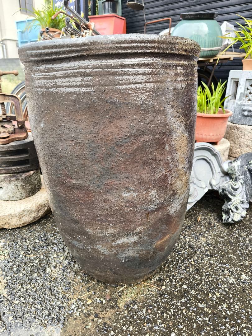 骨董　古備前　備前焼　大壺　時代物　引取り限定