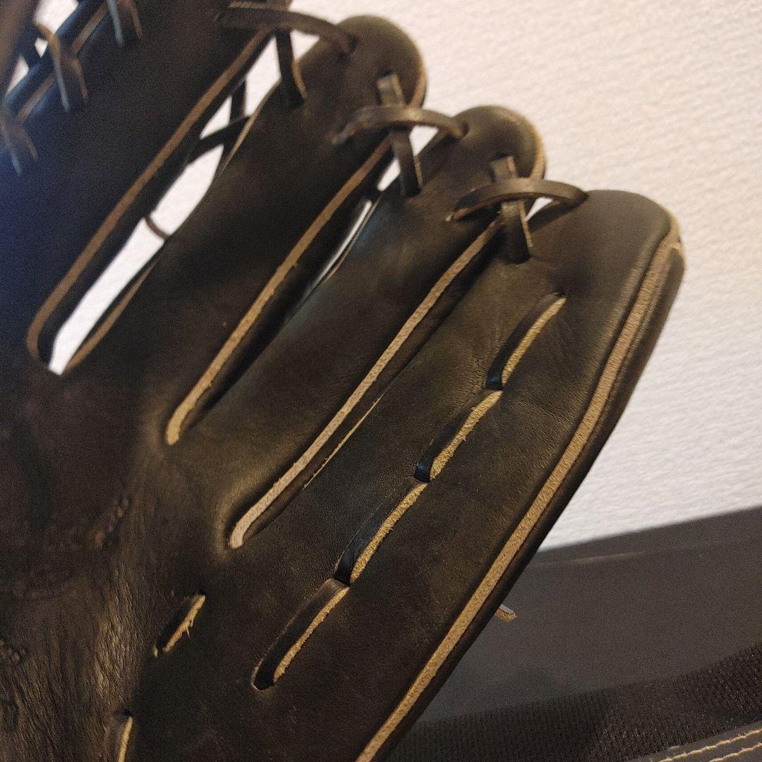 ミズノ グローバルエリート Lシリーズ 右投げ 外野 軟式グローブ　ブラック