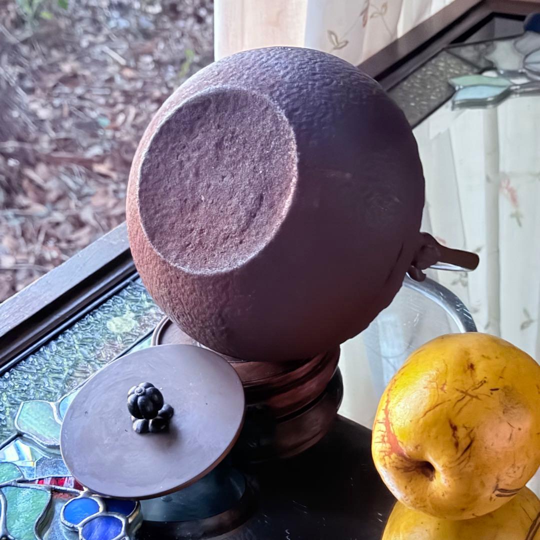 大雪特価‼️25日20時迄あったまろTETSUBIN 亀文堂姥口陽刻「松風」銘鉄瓶