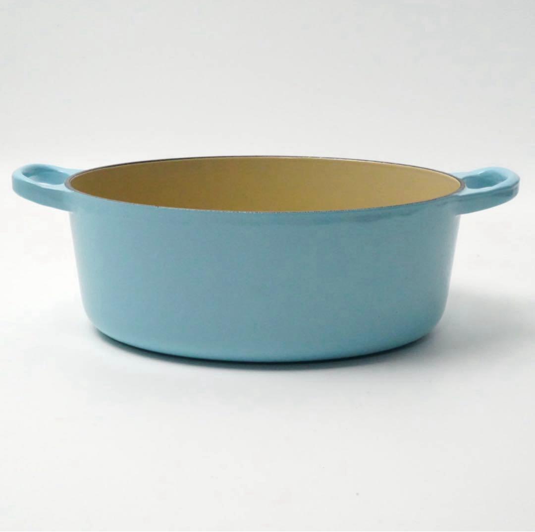 【未使用】LE CREUSET　ココット オーバル サテンブルー　25cm