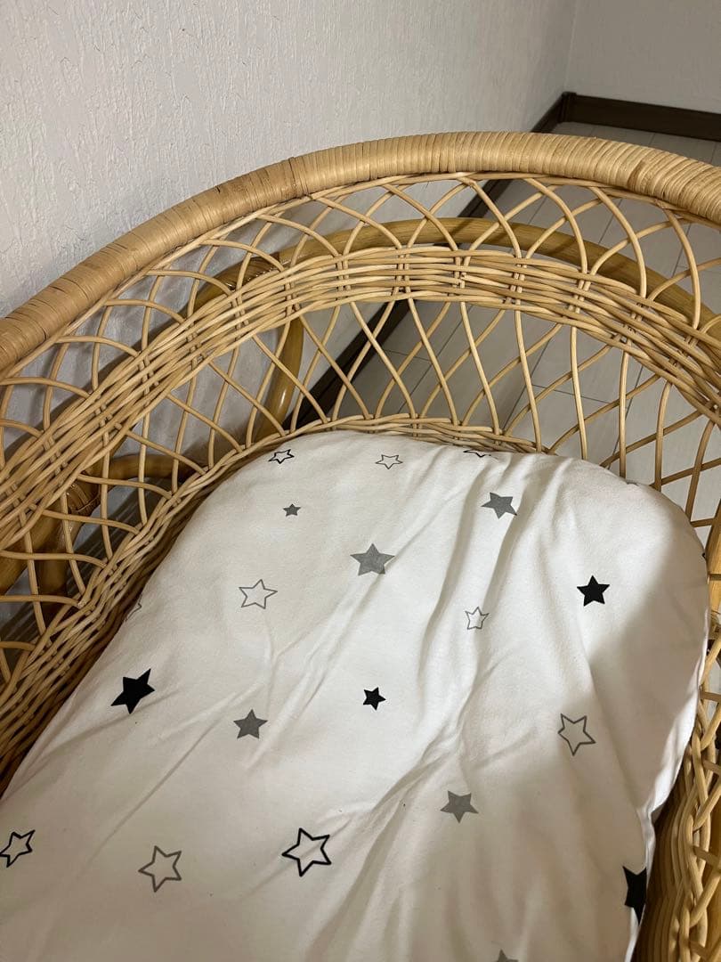 専用‼︎かわに〜ふ様　籐　ベビーベッド　ベビー家具　アンティーク