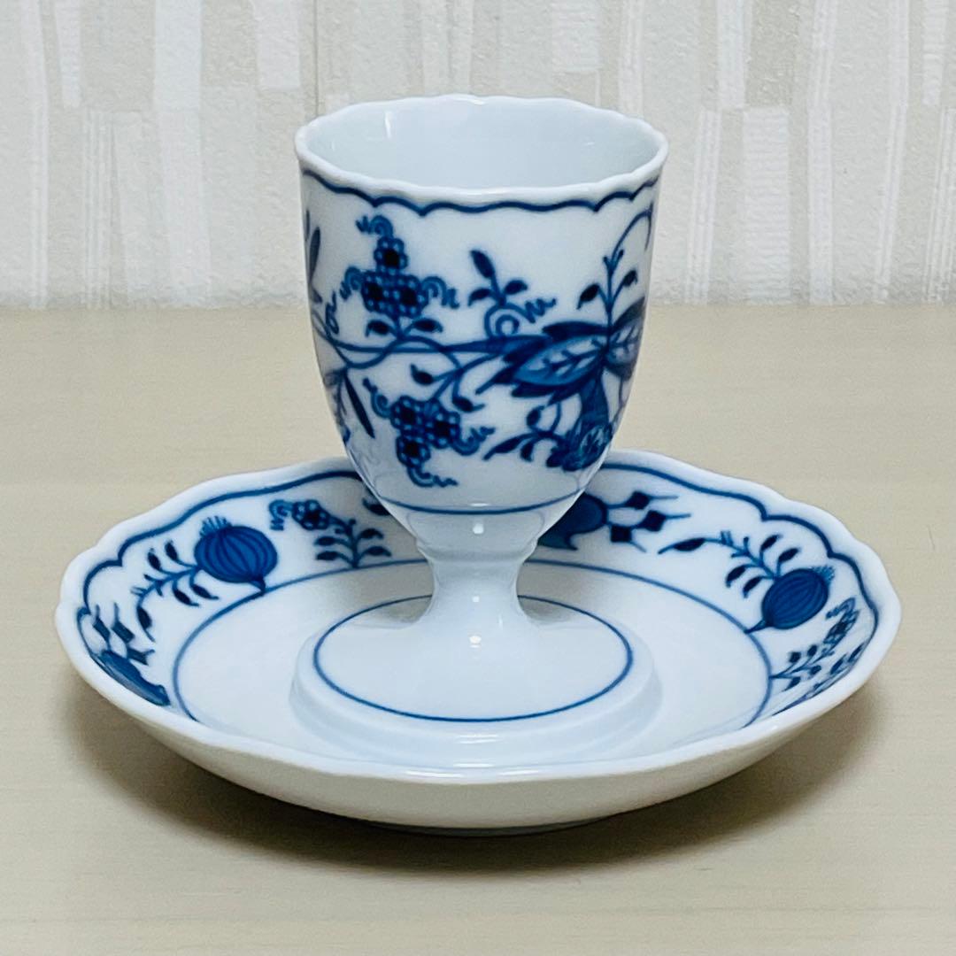 Meissen マイセン ブルーオニオン エッグスタンド エッグカップ 3客