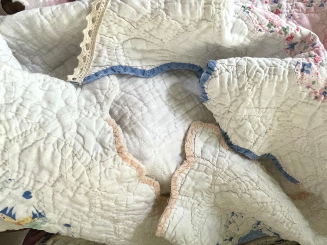 アンティークキルトマルチカバー♡ハンドメイド·͜· ♡