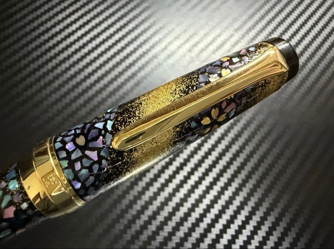 セーラー 万年筆 プロフェッショナルギア 内閣総理大臣 螺鈿蒔絵 桜流れ HM
