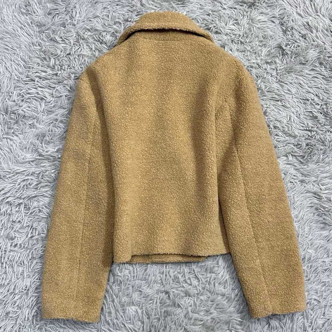 美品✨22AW セオリー 7万 TEDDY FLEECE ボアPコート キャメル