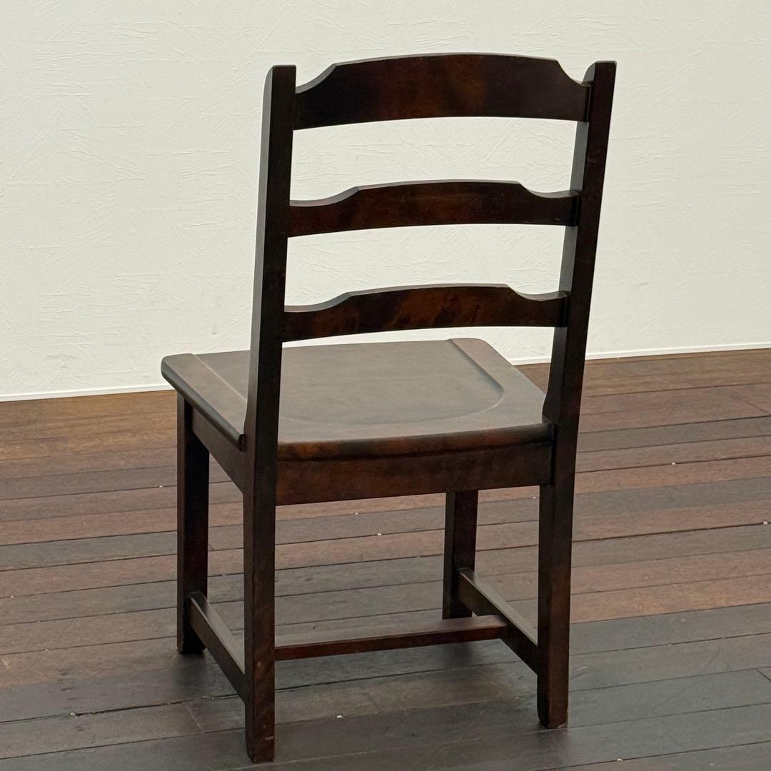 H21K19 北海道民芸家具 ラダーバックチェア HM620 ダイニングチェア