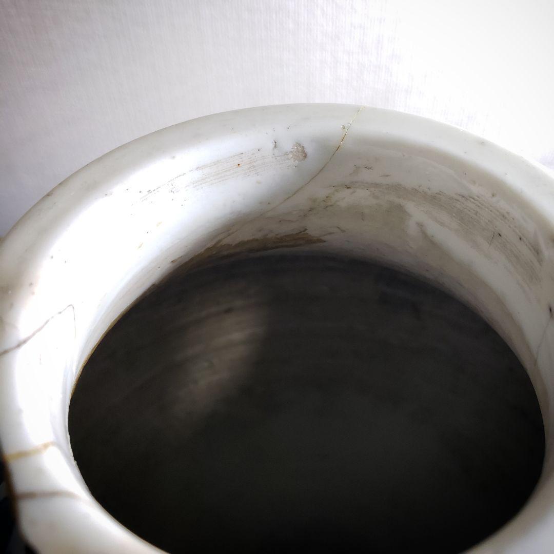 印判 染付 花瓶 山水文様 花唐草 丸文 草文 丸窓 扇窓 雲 訳あり 割れ他