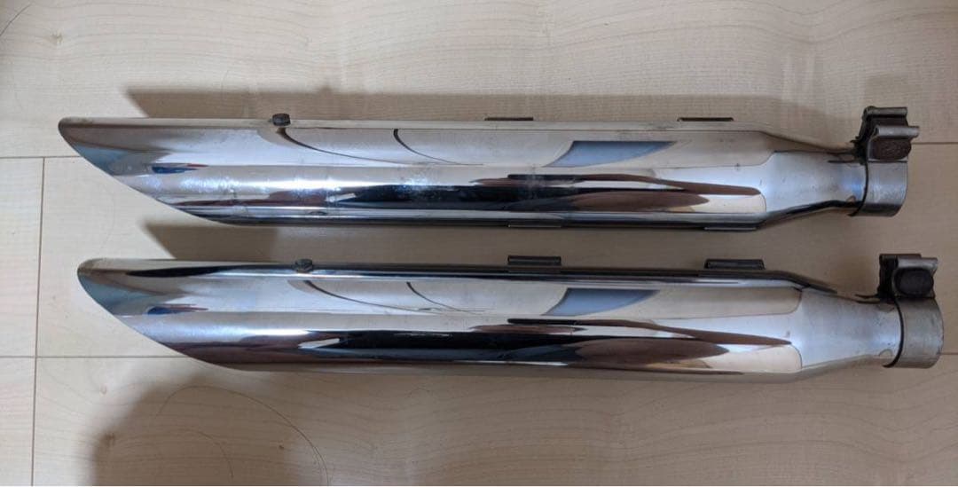 ハーレー　ソフテイル　スラッシュカットマフラー ツインカム　tc88 tc96￼