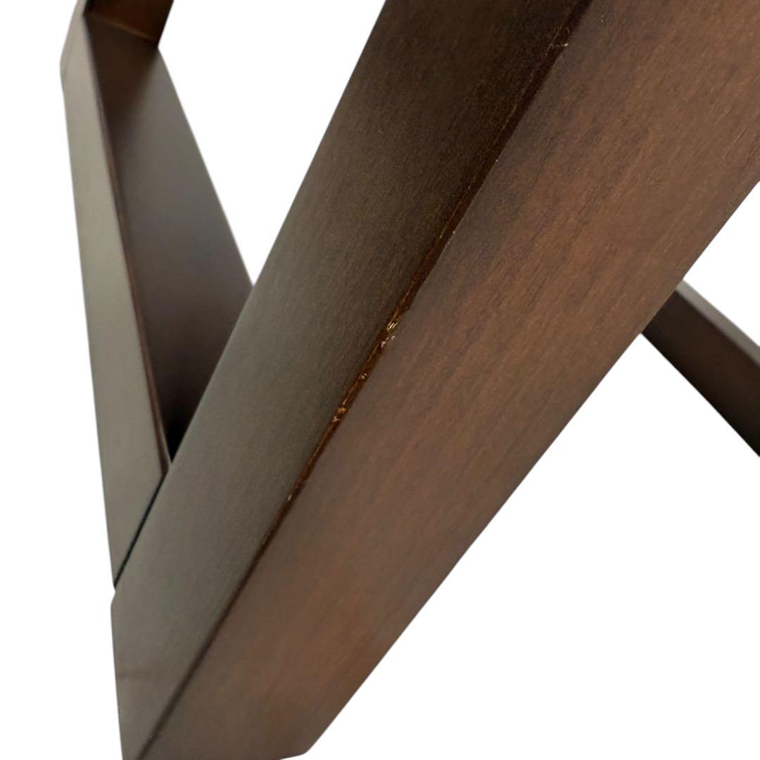 HR630 スツール　シギヤマ家具　オットマン　木製ブラック　合皮