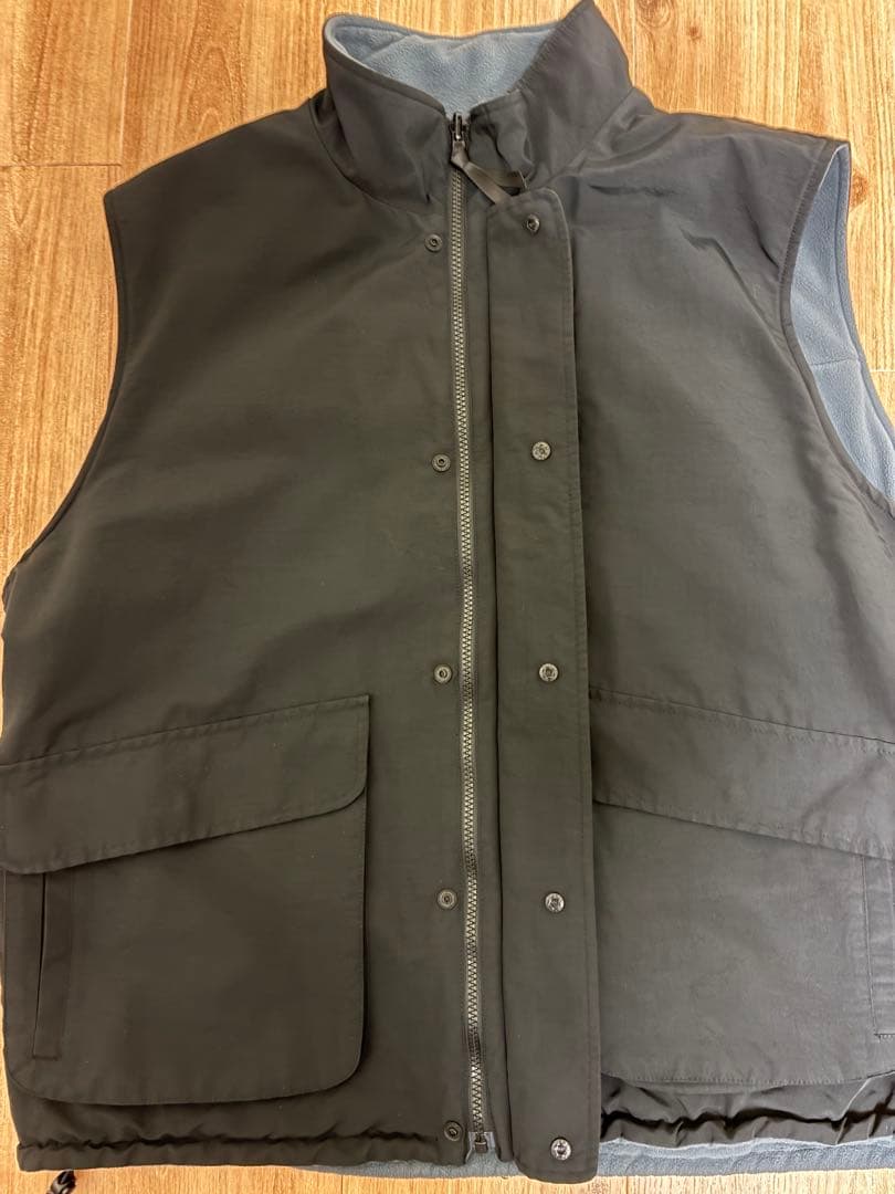 PWA WIND-STOP RV VEST BLACK プア　リバーシブルベスト