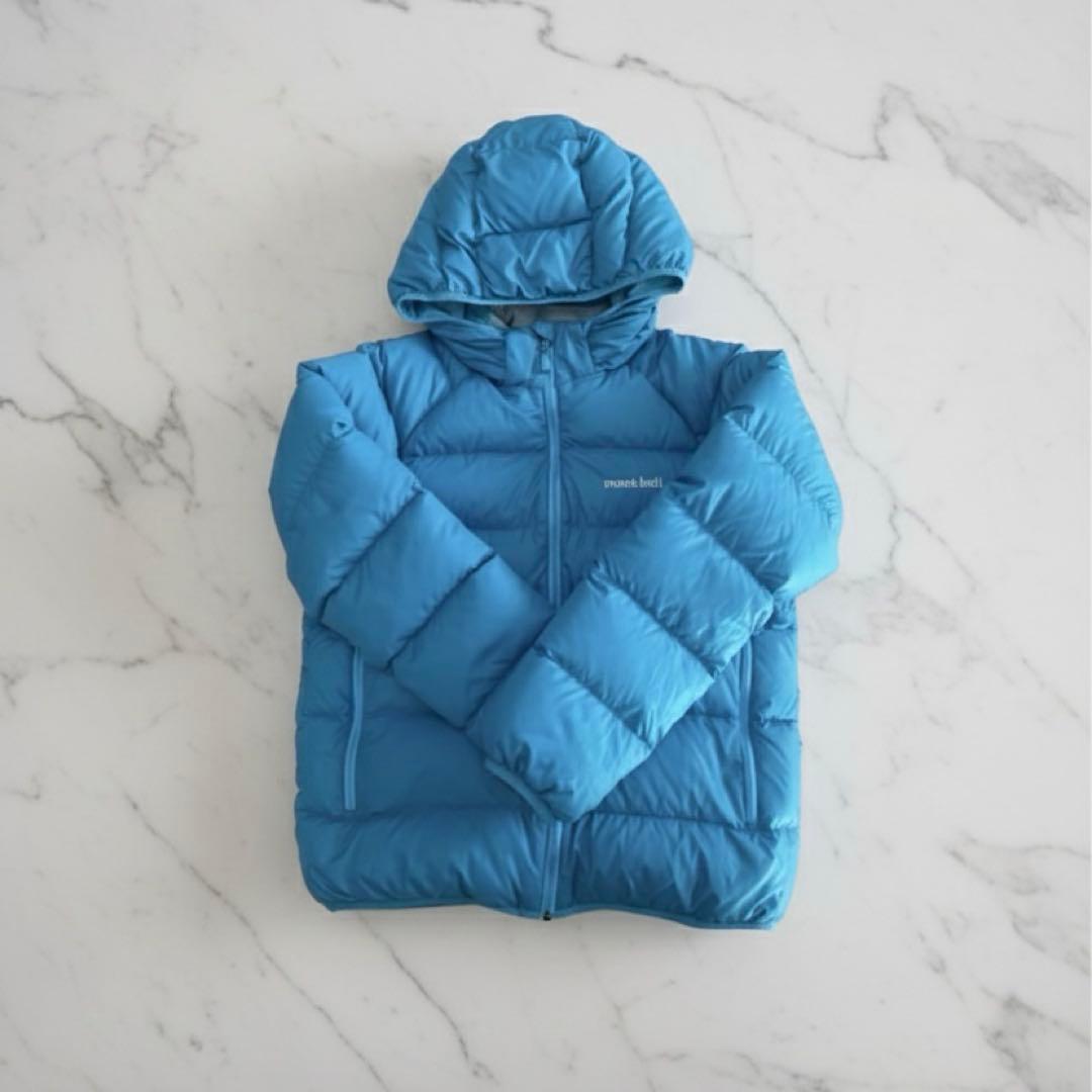 き*こ様 mont-bell ダウンジャケット 水色　短丈　おーた着用　肉厚　テ