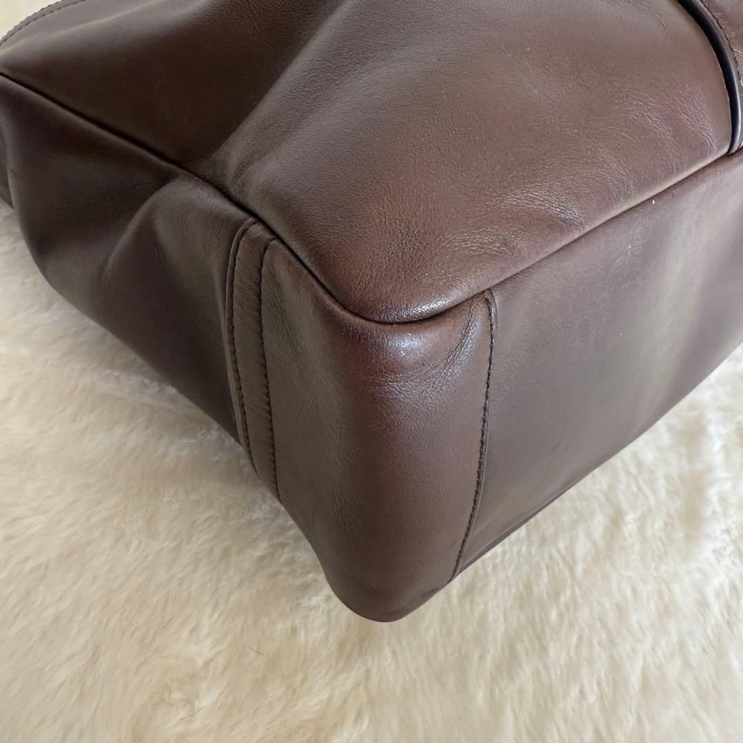 コーチ ビジネスバッグ ブリーフケース 2way レキシトン レザー ブラウン