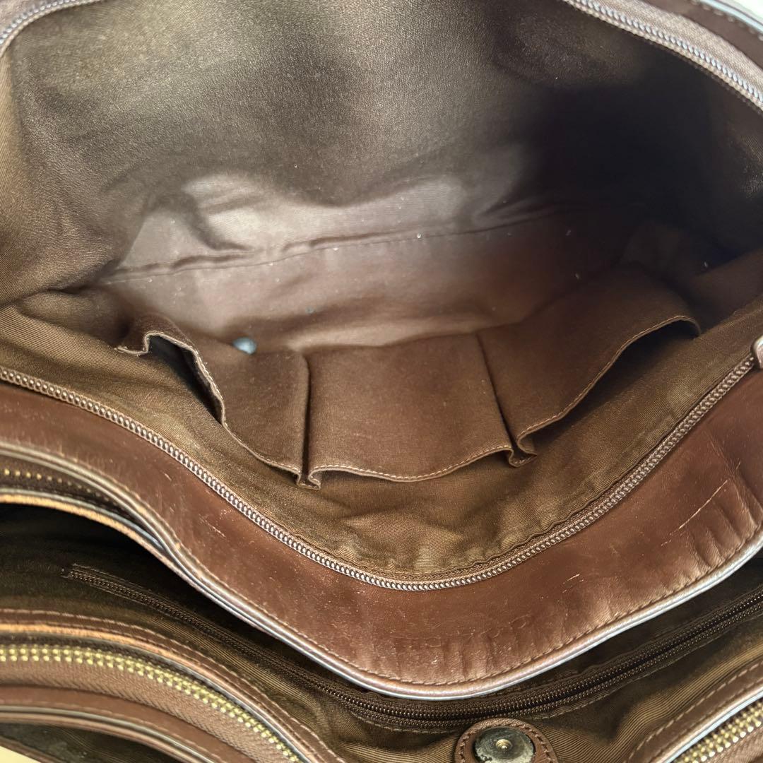 コーチ ビジネスバッグ ブリーフケース 2way レキシトン レザー ブラウン