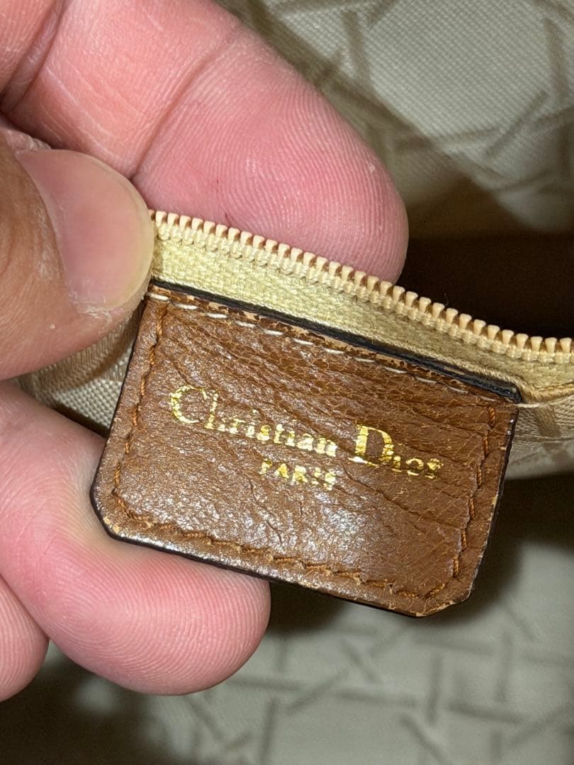 ⭐️Lea⭐️ Christian Dior ブラウン レザー カナージュ