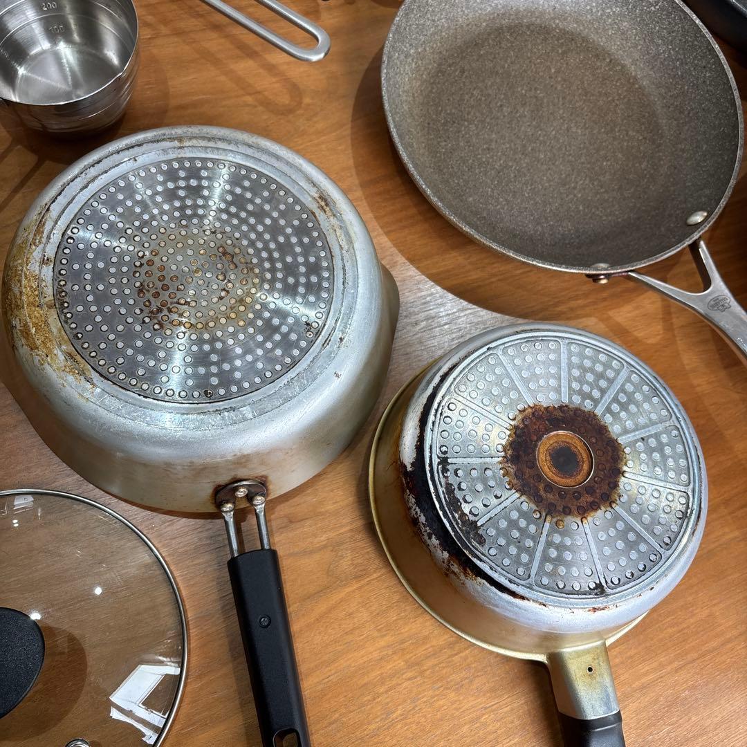 A*Q様 【中古・豪華まとめ売り】T-fal 等　フライパン　セット売りきり　ア