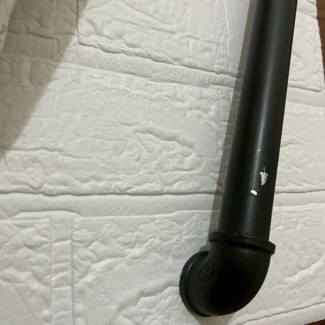 【訳あり③】アイアンハンガーラック ハンガーラック 150×120 ブラック 黒