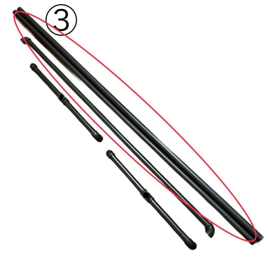 【訳あり③】アイアンハンガーラック ハンガーラック 150×120 ブラック 黒