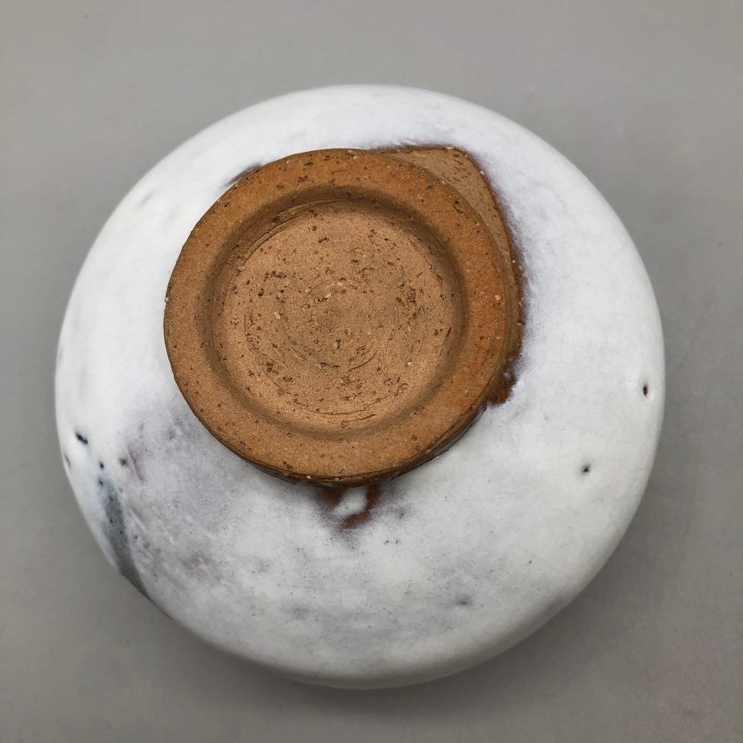 新品未使用木箱入り萩陶苑椿秀窯お茶碗12cm伝統工芸萩焼白萩骨董品茶道具