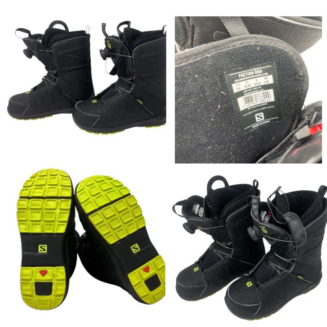 美品Salomon Faction BOA スノーボーツ 26cm 1度のみ使用