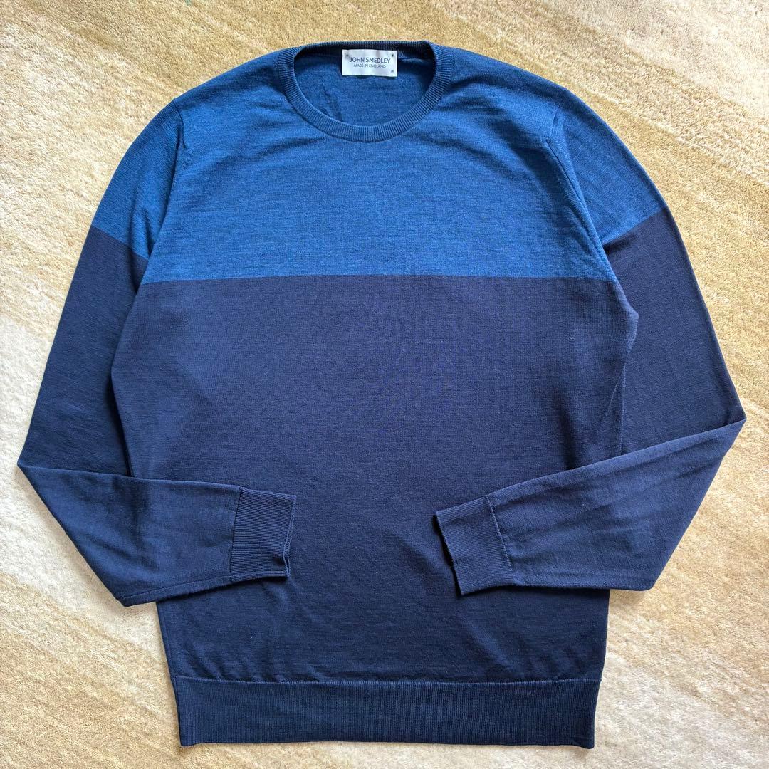 【極美品】 JOHNSMEDLEY ハイゲージ ニット M クルーネック