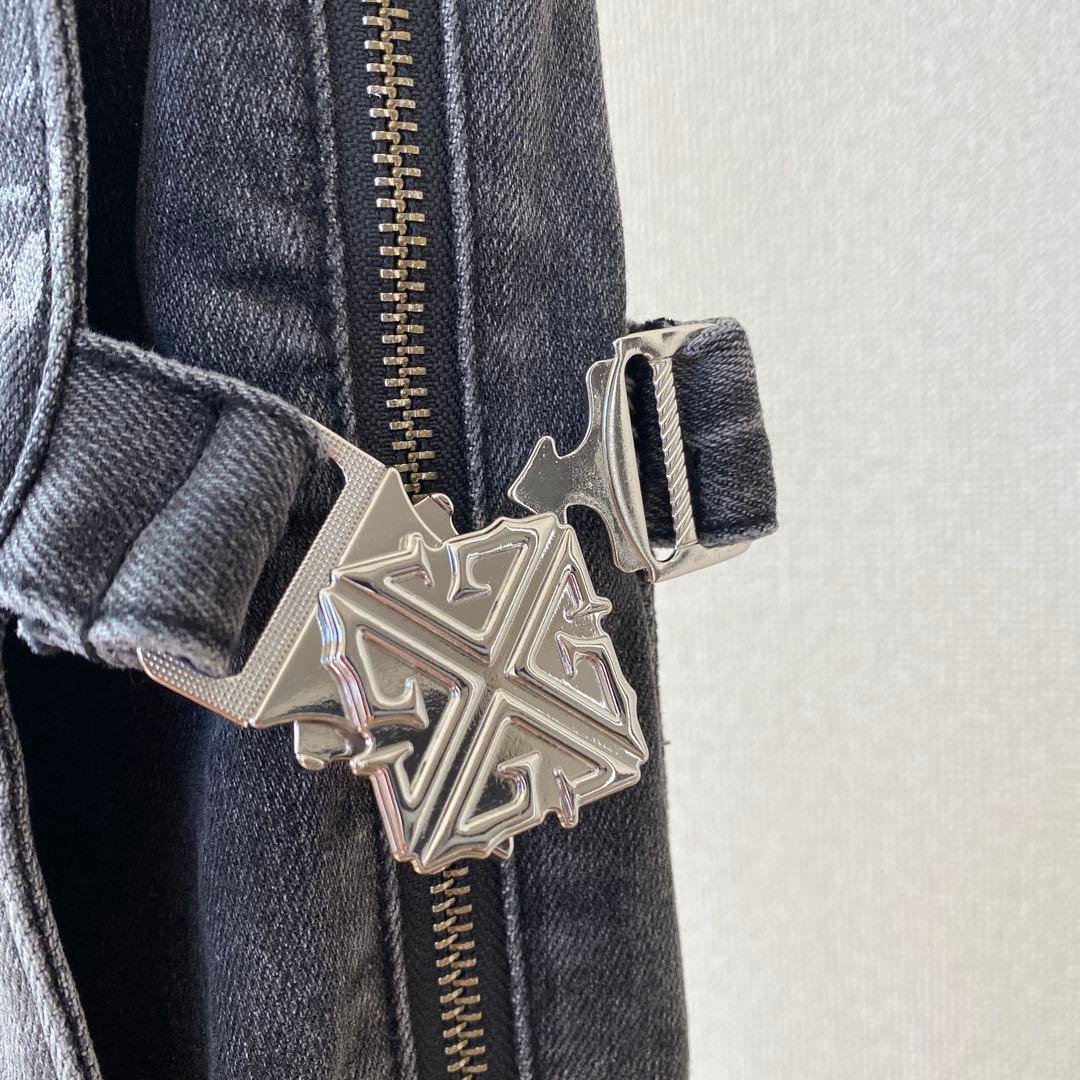 新品28 GUAPI フレア スキニー スタックデニム ジーンズ