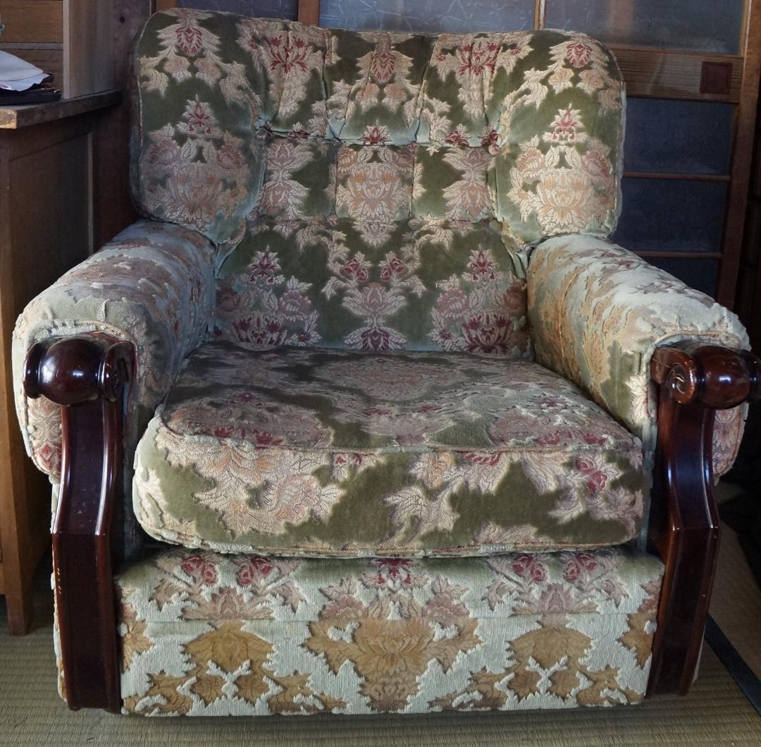 期間限定SALE・カリモク・一人掛けソファー・ヴィンテージ・昭和レトロ・金華山