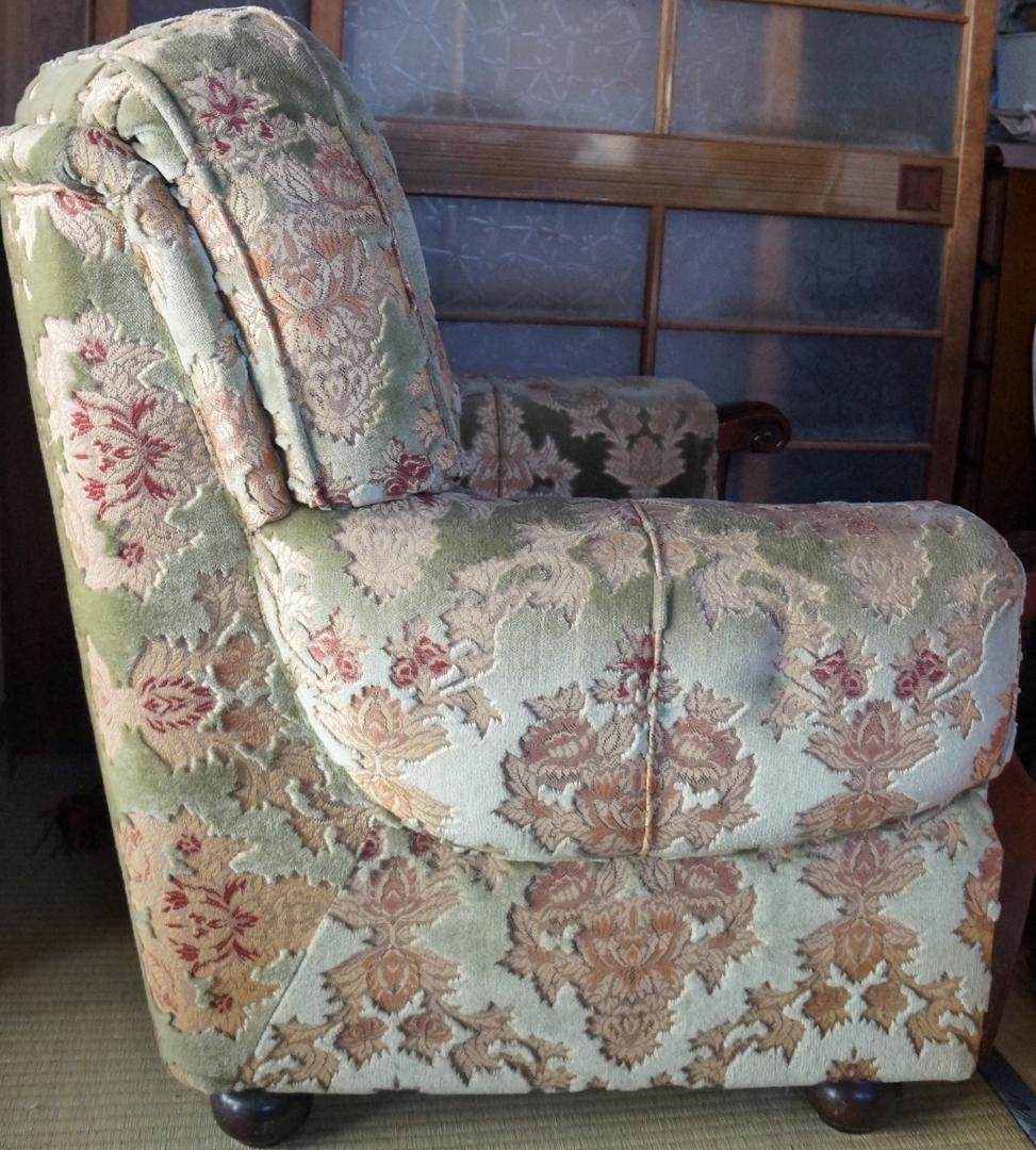 期間限定SALE・カリモク・一人掛けソファー・ヴィンテージ・昭和レトロ・金華山