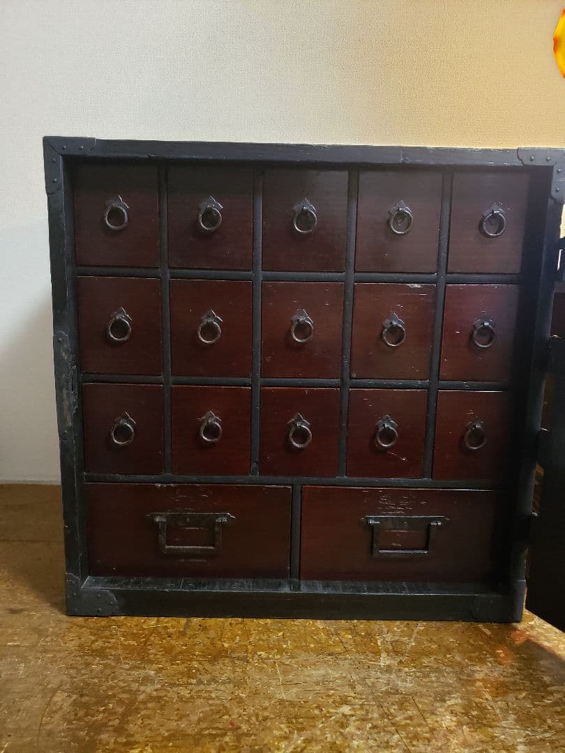 帳場箪笥　船箪笥　舟箪笥　江戸　幕末　船金庫　 時代箪笥　アンティーク　和骨董