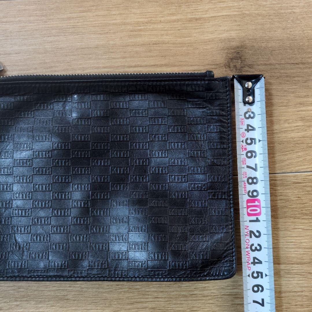 KITH ブラック ポーチ　モノグラム