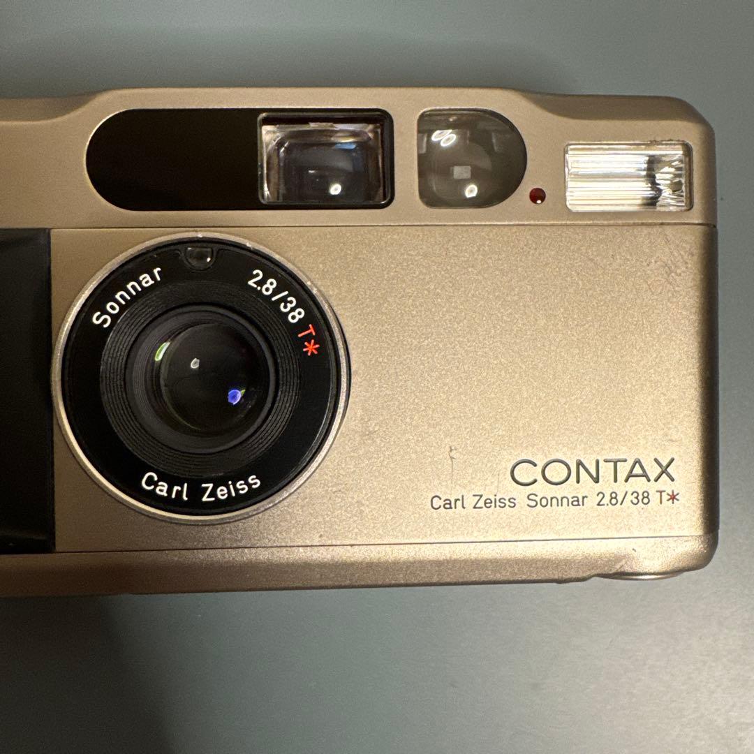 J*！様 CONTAX T2 ゴールド コンパクトカメラ ケース付き