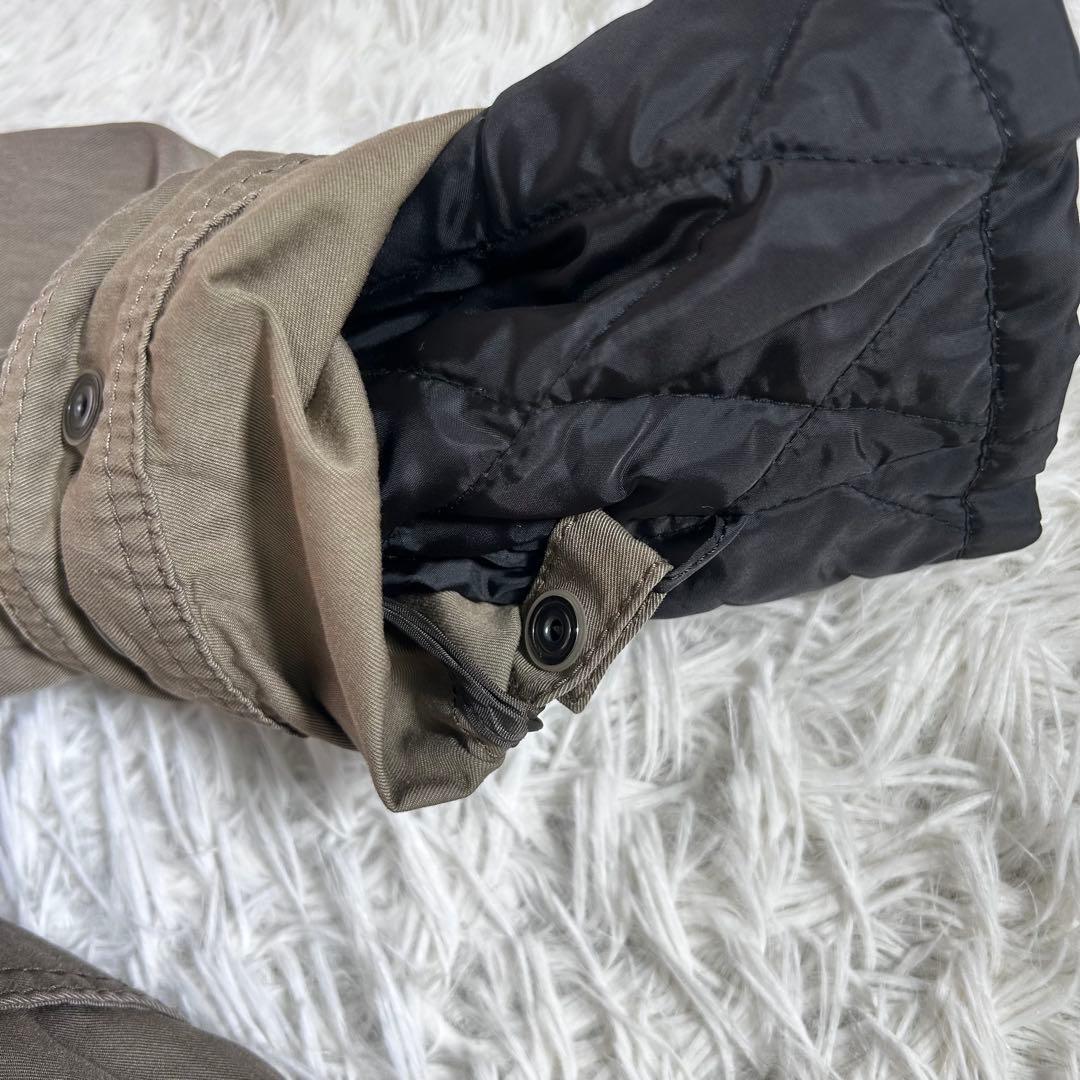 バーバリーブラックレーベル 3way モッズコート 中綿キルティングジャケット