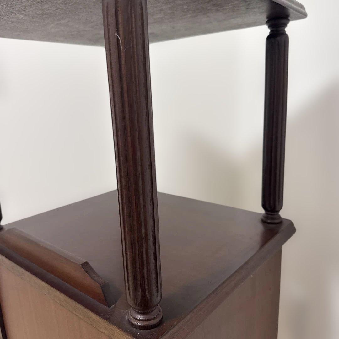 AYANO CRAFT 綾野製作所 木製 キャビネット 電話台 レトロ