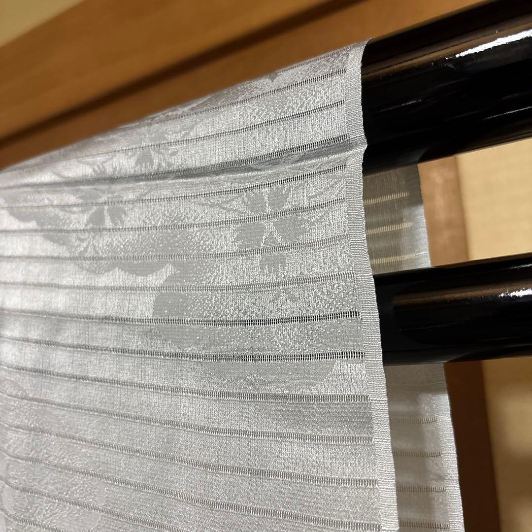 未使用近い　美品　化繊　紗紬風　訪問着　フルセット　5点　身丈163 裄丈69