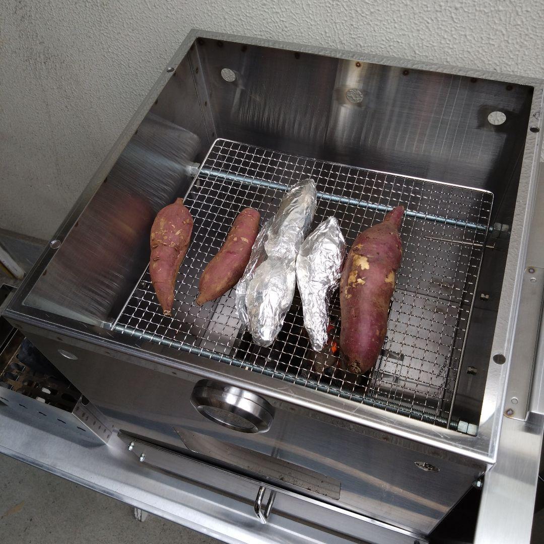 台数限定 値下げ　焼きいも釜　ステンレス窯　炭火　やき芋器　ネット専売品　軽トラ