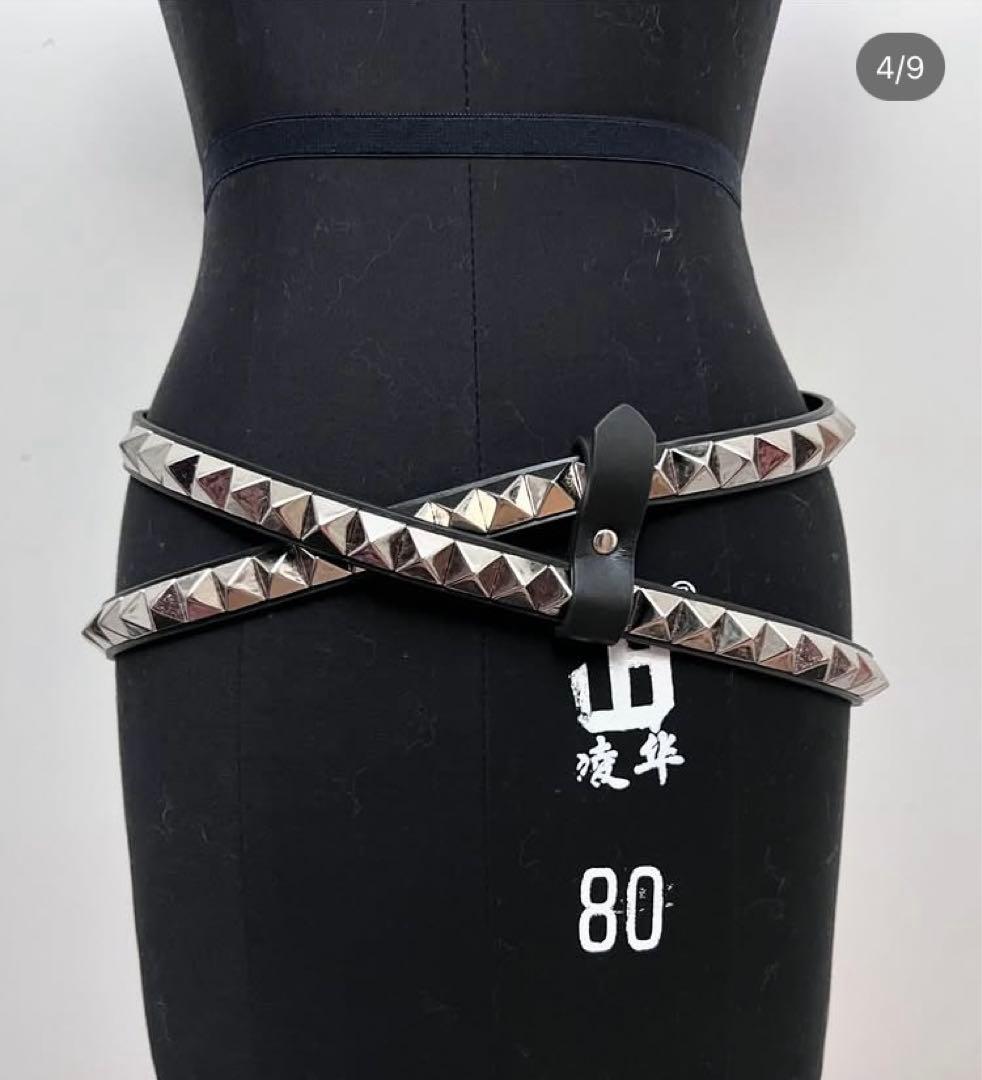 ひ*の様 alice auaa double wrap studded belt